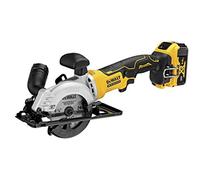 DeWalt DCS571P2-QW Scie circulaire XR 18V 5Ah Li-Ion Brushless 115 mm - 2 Batteries - Coffret TSTAK Jaune
