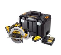 DeWALT Outillage Scie circulaire sans fil 18 V, 2 batteries 5,0 Ah DCS573H2T