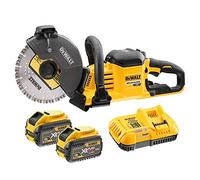 DeWalt DCS690X2-QW Coupe-béton sans Balais XR Flexvol 54V, Noir/Jaune