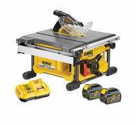 DeWALT DCS7485T2 Scie À Table À Batteries 18V/54V Li-Ion XR FlexVolt Set (2x Batterie 6,0Ah) - 210mm - Moteur Sans Charbon