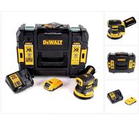DeWalt DCW 210 D1 Ponceuse excentrique sans fil et sans balais 18V 12.000U/min 125 mm + 1x Batterie 2,0 Ah + Chargeur rapide + Coffret de transport