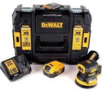 DeWalt DCW 210 P1 Ponceuse excentrique sans fil et sans balais 18V 125 mm + 1x Batterie 5,0 Ah + Chargeur + Coffret de transport