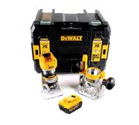 DeWalt DCW 604 NT Fraiseuse combinée sans fil 18V 55mm + 1x batterie 4,0 Ah en TSTAK - sans chargeur