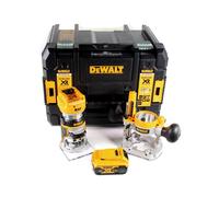 DeWalt DCW 604 NT Fraiseuse combinée sans fil 18V 55mm + 1x batterie 5,0 Ah en TSTAK - sans chargeur