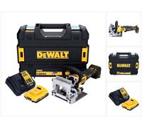 DeWalt DCW 682 D1T Fraiseuse sans fil pour chevilles plates 18 V 102 x 20 mm Brushless + 1x batterie 2,0 Ah + chargeur + TSTAK