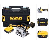 DeWalt DCW 682 NT Fraiseuse à lamelles sans fil 18 V 102 x 20 mm Brushless + 1x batterie 5,0 Ah + TSTAK - sans chargeur
