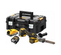 DEWALT Dewalt Lime à bande sans fil avec 2x batterie Powerstack (18 V / 1,7 Ah) technologie Pouch Quantité:1