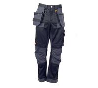 DEWALT Dewharr3229-tb Harrison Pro Pantalon Stretch Tour de Taille 81,3 cm Jambe 73,7 cm, Noir/Gris, 32W / 29L Homme