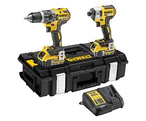 DEWALT dewpdck266p2 18 V 2 x 5.0 A LI-ION XR perceuse à percussion sans Brosses - Jaune (paquet de 2)