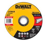 DEWALT Disque à tronçonner DEWALT EXTREME 115x3x22,23mm métal type 42 (déporté) DX7927-AE Quantité:1