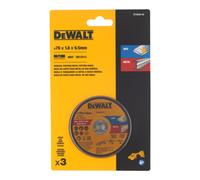 DEWALT Disque à tronçonner DEWALT haute performance 76x1,6x9,5mm inox et métal type 41 (plat) DT20592-QZ Quantité:1