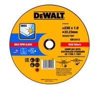 DEWALT Disque à tronçonner DEWALT High Performance acier inoxydable plat 230x1,9mm Quantité:1