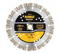 DeWALT Disque à tronçonner diamanté DT20468-QZ 180 x 22,23 mm pour béton, pierre, carrelage, ouvertures de refroidissement intégrées