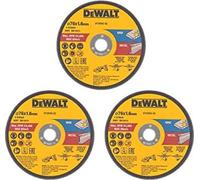 DeWALT Disque à tronçonner DT20592-QZ 76mm 3 pièces, Disque abrasif pour meuleuses angulaires, acier inoxydable, métal, tôle fine