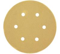 DeWALT Disque abrasif avec support velcro, 150mm, G40, 6 perforations, 25 pièces - DT3131-QZ