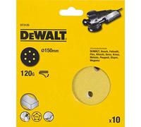 DEWALT Disques abrasifs 125mm grain 120 10 pièces DT3125-QZ