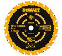DeWALT Lame de scie circulaire DT10302 184 x 16 mm 24 dents