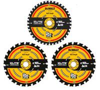 DeWalt DT10397 - Set de lames de scie (3pcs) - 165 x 20 x 24D x 24D x 40D - bois