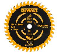 DeWalt DT1668-QZ Lame de Scie circulaire Stationnaire 184 x 16, 0 W, 0 V, Argent, DT1668-184 x 16mm x 40T Coarse