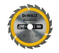 DeWalt DT1931-QZ DT1931-QZ-Hoja Para construcción 160 x 20mm 18T (AC), Argent, 160/20mm