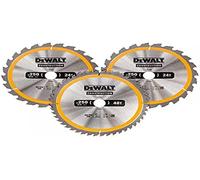 DeWalt DT1964-QZ Lame de scie circulaire, Argent, Set de 3 Pièces Taille Unique
