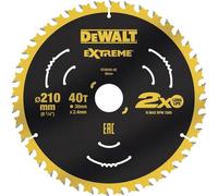 DEWALT DT20433-QZ Lame de scie circulaire 210 x 30 x 2.4 mm Nombre de dents: 40 1 pc(s)