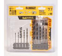 DEWALT DT20620-QZ Hss-G Metall-Spiralbohrer-Set 10-tlg. Hex Shank 6.4mm 1/4 "