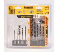 DEWALT DT20620-QZ Hss-G Metall-Spiralbohrer-Set 10-tlg. Hex Shank 6.4mm 1/4 "