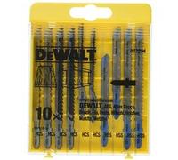 DEWALT DT2294-QZ - Juego de 10 hojas de sierra calar con 5 para madera y 5 para metal DT2165 x 2, DT2050 x 2, DT2163 x 2, DT2177 x 2, DT2160 x 2 (Equivalentes Bosch T101B, T119BO, T127D, T111C, T118A)