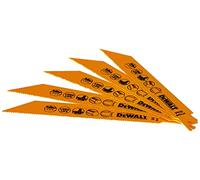 DeWalt Lame pour scie sabre DT2346-QZ Bimétal 152 mm Set de 5