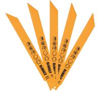 DeWALT DT2353 Lame de scie sabre bimétal 203 mm pour la coupe des métaux, 5 pieces
