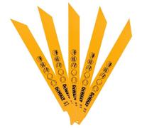 DeWALT DT2354 Lame de scie sabre bimétal 203 mm pour la coupe du métal, 5 pieces