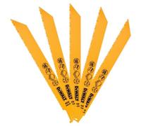 DeWalt Lames récipro BIM DT2387 – 203 mm – Lot de 5 pour métal et synthétiques