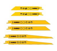 DeWALT DT2444-QZ Jeu de lames de scie sabre Mix 6 pièces bois alu plastique métal