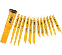 DeWALT DT2445-QZ Jeu de lames de scie sabre Mix 12 pièces bois alu plastique tôle