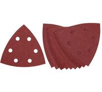 DeWalt Feuilles abrasives velcro pour ponceuses delta - 6 perforations - 93 x 93 mm - lot de 10