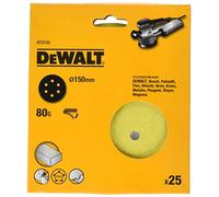 Dewalt DT3133-QZ Lot de 25 disques abrasifs 6 trous 150 mm 80 Grain