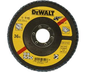 DeWALT DT3258 Disque a Lamelle K120 Coudé, Gris, 115 mm