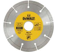 DeWALT DT3711-QZ Lame de scie diamantée segmentée 125 x 22,2 mm pour la coupe a sec