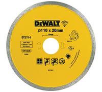 DeWalt Disque pour scie à carrelage portative DWC410 DT3714-QZ 110x20 mm – pour carrelage, sec/eau