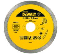 DEWALT Disque pour Scie à Carrelage Portative DWC410 à Sec ou à l'Eau 110x20mm DT3715-QZ