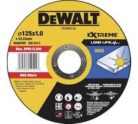 Dewalt DT43902-QZ Disque à tronçonner l'inox 125x22,2mm, épaisseur 1mm, moyeu plat