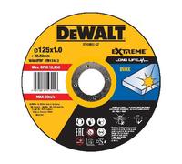 Dewalt DT43902-QZ - Disque à tronçonner plat INOX avec grain d'oxyde d'aluminium professionnel Fast Cut 125 x 1 x 22,23mm