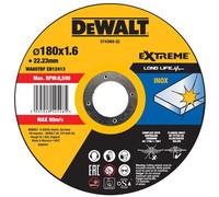 DeWalt Disque à tronçonner l’inox Ø180 x 22,2 mm ép. 1,6 mm moyeu plat