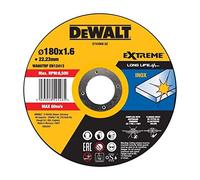 DeWALT DT43908-QZ Disque à tronçonner plat en acier inoxydable Noir/jaune 180 x 1,6 mm