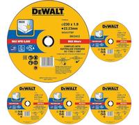 DeWalt DT43909-QZ Disque à Tronçonner, Jaune (Lot de 5)