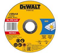 DeWALT DT43972-QZ Disque a tronçonner 125 x1 x 22,2mm 10pce
