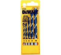DeWalt Forets à bois DT4535-QZ – Pointe de centrage – Jeu 5 pièces