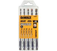 DeWalt Forets multi-matériaux DT60099-QZ – Coffret 5 pièces Ø 4,5/5,5/6/8 mm – Impact