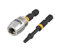 DEWALT DT70537T-QZ - 2 embouts dynamométriques à impact T20 et adaptateur magnétique verrouillable set de 3